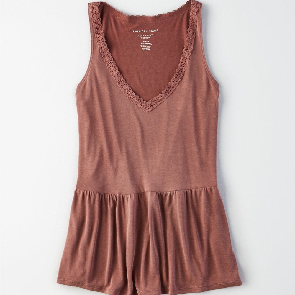 american eagle peplum tank